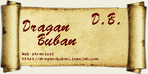 Dragan Buban vizit kartica